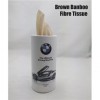 Car Bucket Tissues brown bamboo tissue